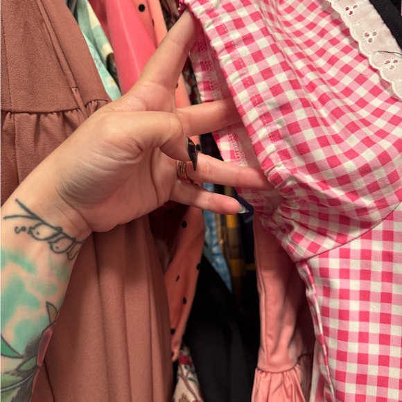 Vixen by Micheline Pitt Pink Bardot Swing - Picture 3 of 4